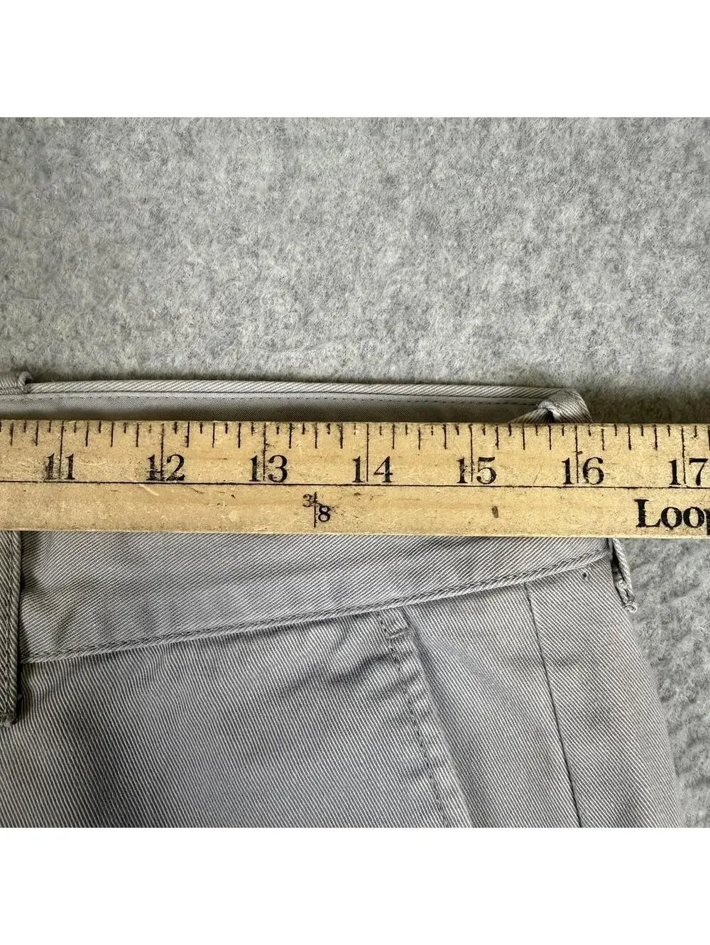Vintage Y2K J. Crew Men's Size 32x30 100% Cotton Gray Pants Trousers
